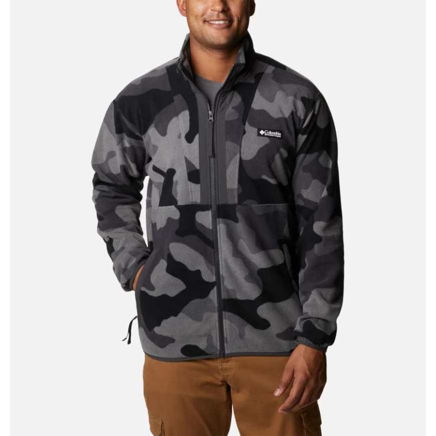 メンズ バック ボウル フリース ライトウェイト コロンビア ブラック モッズ カモ/シャーク