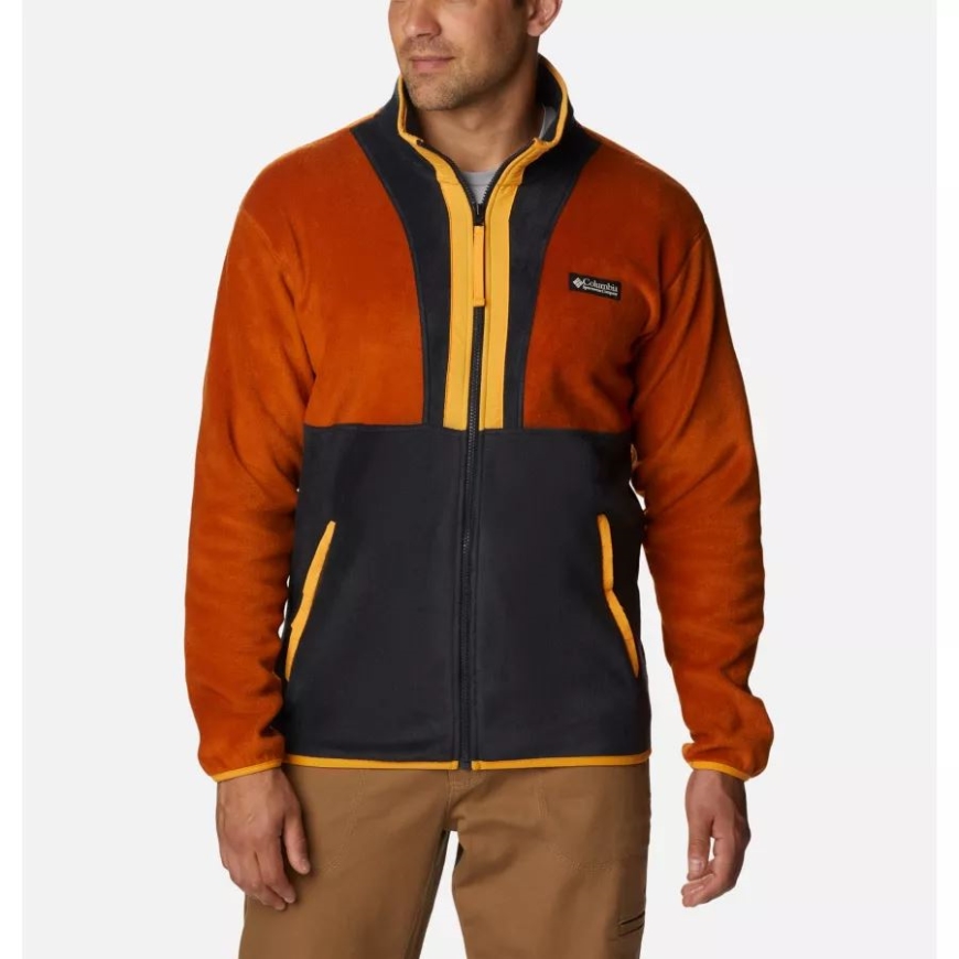 メンズ バック ボウル フルジップ フリース ジャケット ウォーム コッパー/ブラック/マンゴー コロンビア