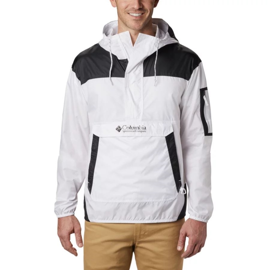 メンズ チャレンジャー ウインドブレーカー コロンビア ホワイト/ブラック