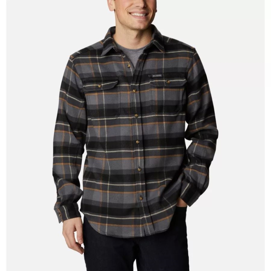 メンズ デシューツ リバー ヘビーウェイト フランネルシャツ コロンビア シティグレー ラージ マルチチェック
