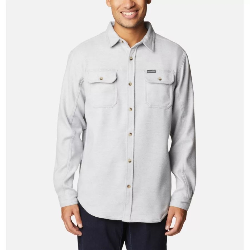 メンズ デシューツ リバー ヘビーウェイト フランネル シャツ コロンビア グレー ヘザー コロンビア