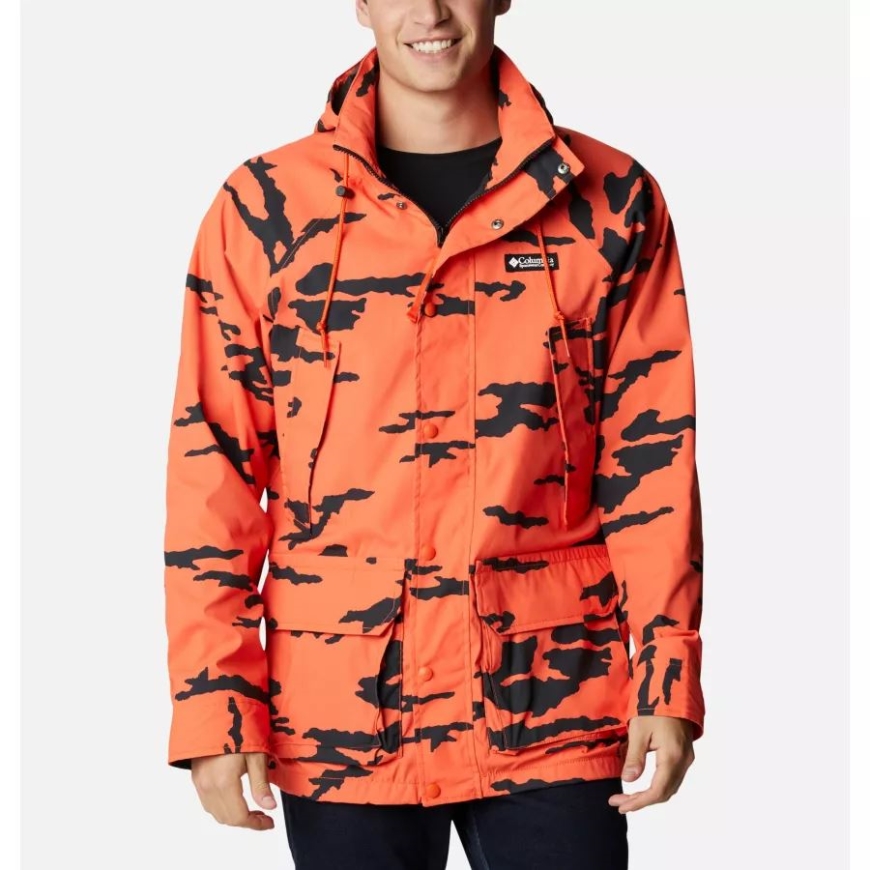 メンズ フィールド ロック デコイ 1986 ジャケット コロンビア レッド クオーツ ロック フィールド 迷彩プリント