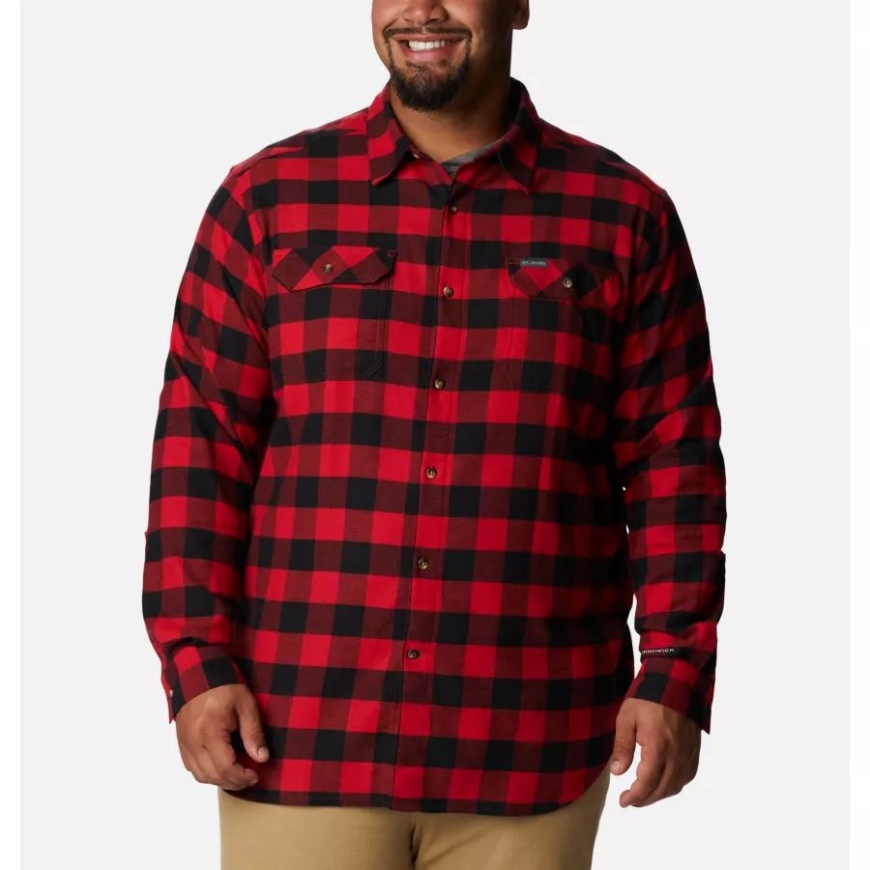 メンズ フレアガン ストレッチ フランネル ビッグ コロンビア マウンテン レッド ツイル バッファロー チェック