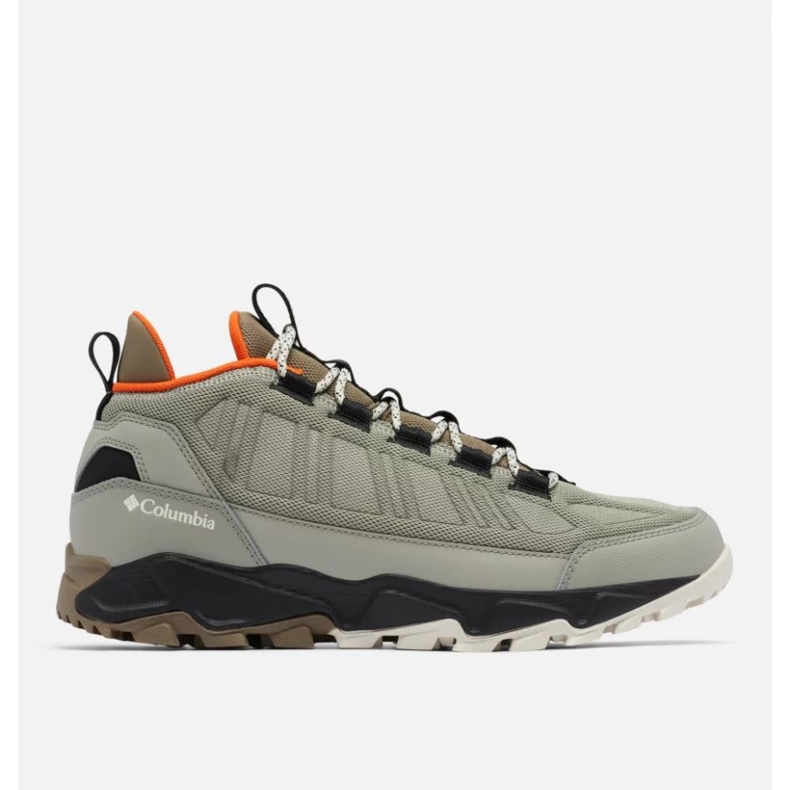 メンズ フロー ボロー RMX トレーナー コロンビア グレー グリーン/スパーク オレンジ