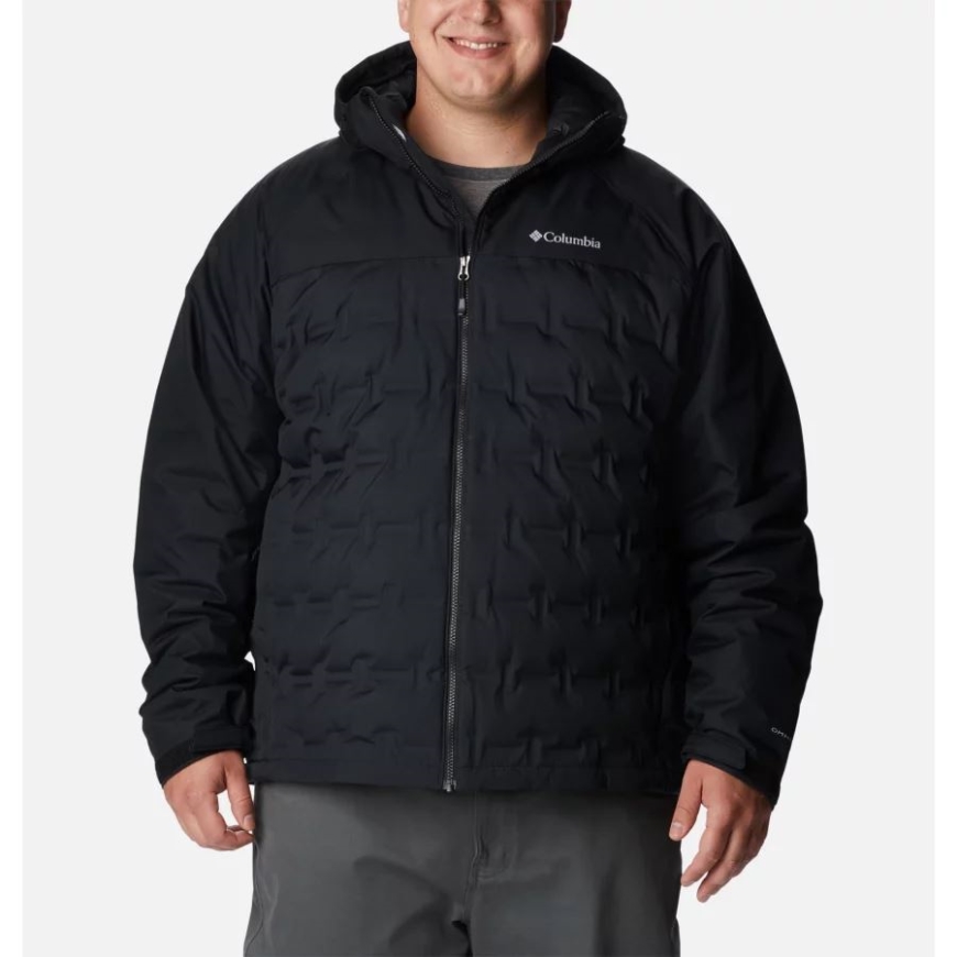 メンズ グランド トレック II ダウン フード付きジャケット ビッグ コロンビア ブラック