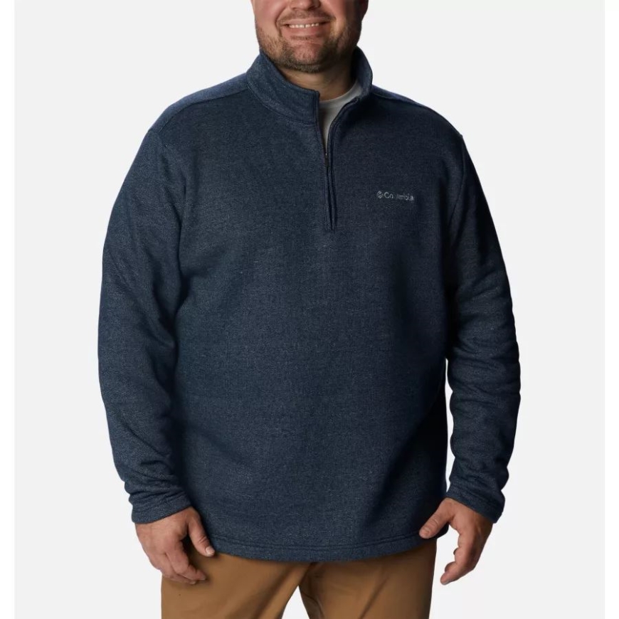 メンズ グレートハート マウンテン III ハーフジップ ビッグ コロンビア カレッジエイト ネイビー ヘザー