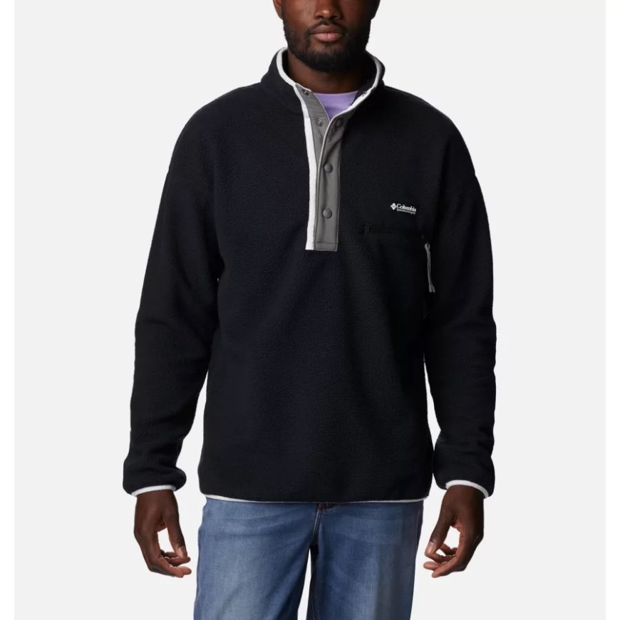 メンズ ヘルベティア ストリートウェア フリース ブラック コロンビア