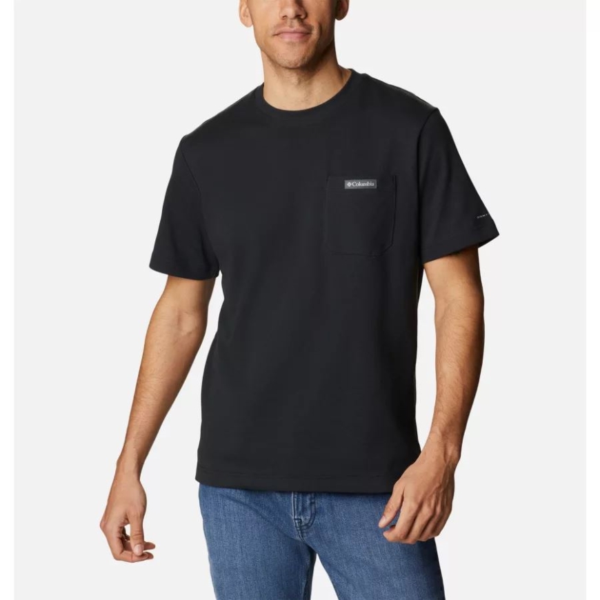 メンズ ヘリテージ パーク ポケット Tシャツ ブラック コロンビア