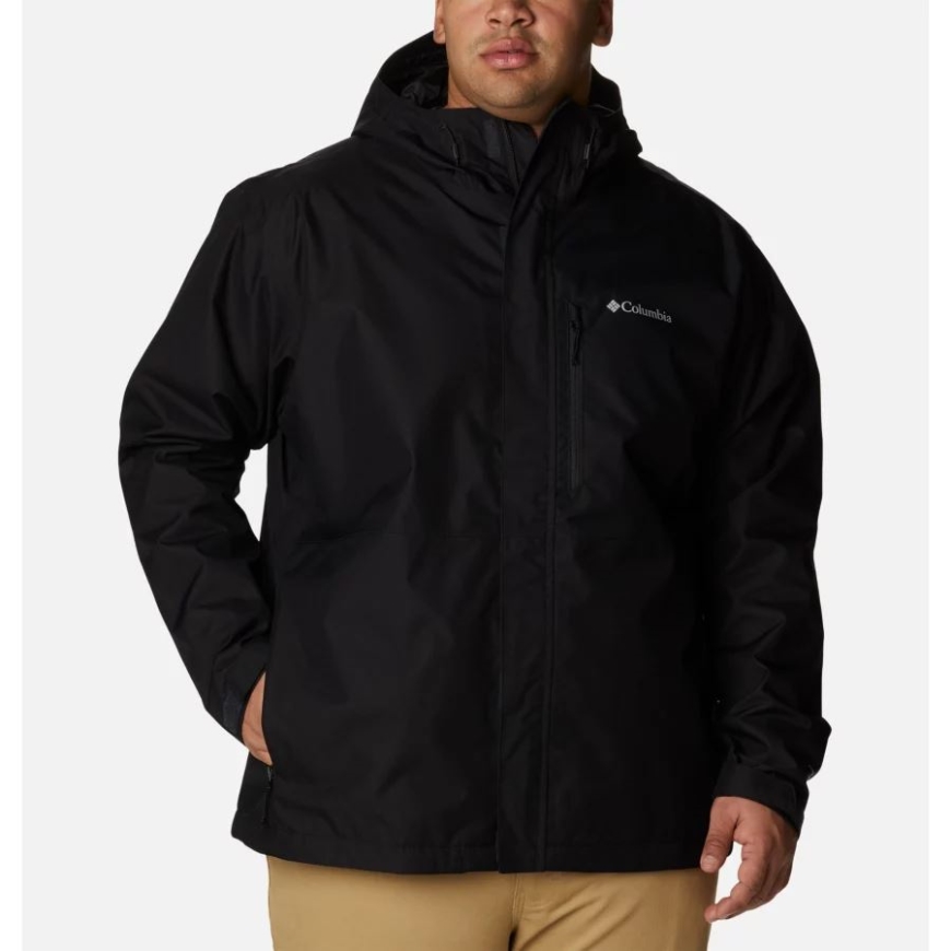 メンズ ハイクバウンド レイン ジャケット ビッグ コロンビア ブラック