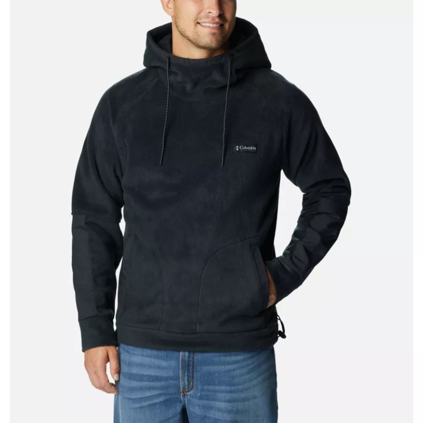 メンズ ハンタードン フリース パーカー コロンビア ブラック
