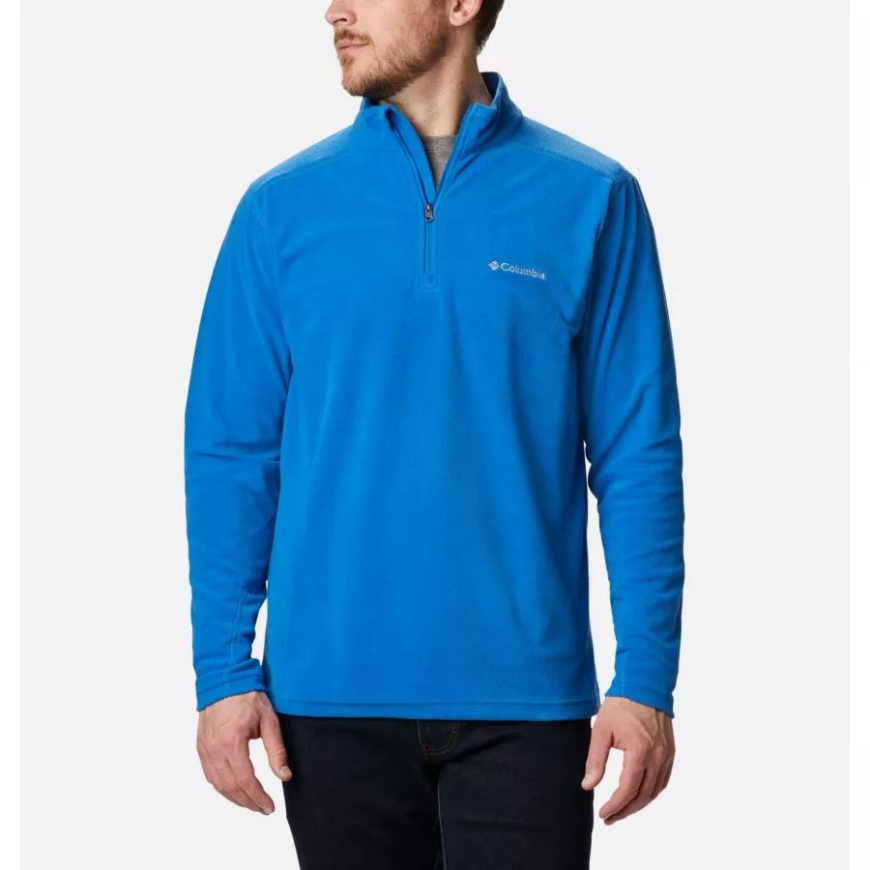 メンズ クラマス レンジ II ハーフジップ フリース プルオーバー コロンビア ブライト インディゴ