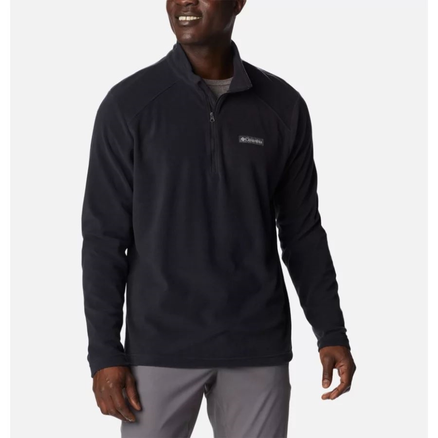 メンズ レイクアロハ ハーフジップ フリース プルオーバー ブラック コロンビア