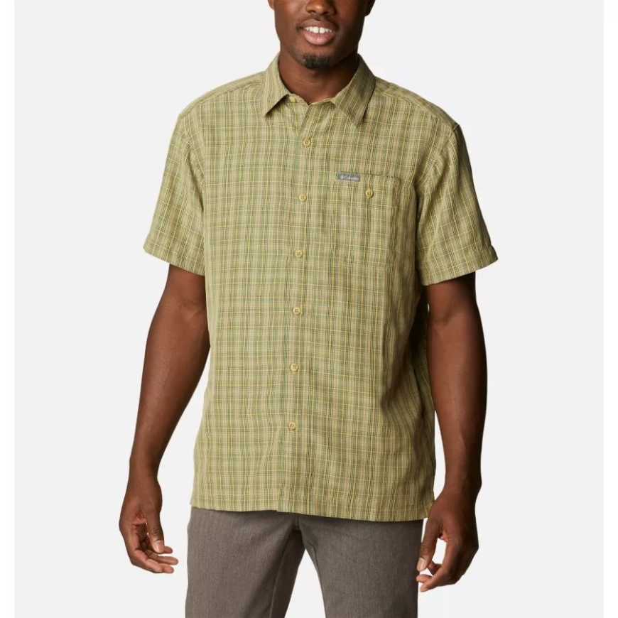 メンズ レイクサイド トレイル 半袖 コロンビア セイボリー マドラス ギンガム