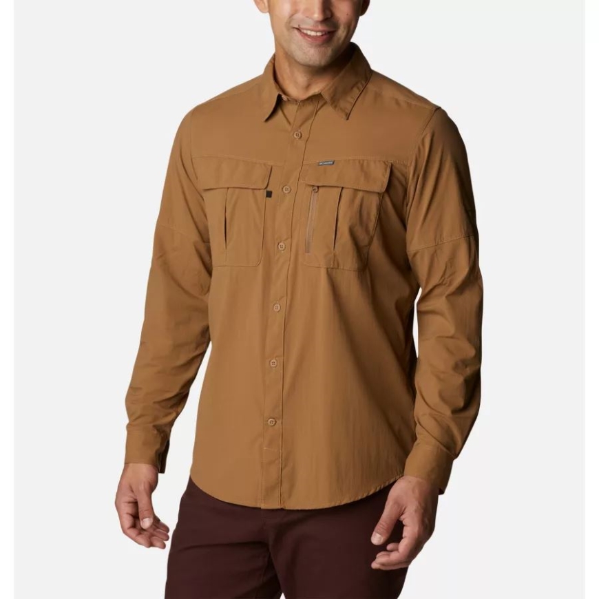 メンズ ニュートン リッジ Ii 長袖シャツ デルタ コロンビア