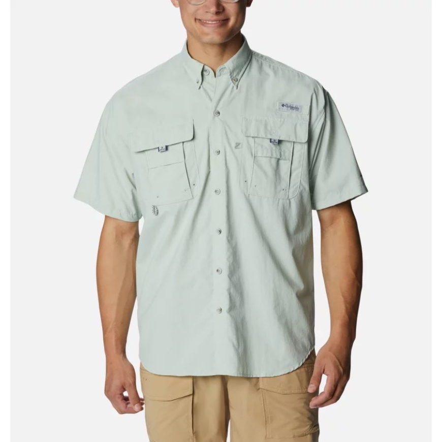 メンズ Pfg バハマ Ii ショート スリーブ シャツ コロンビア クール グリーン