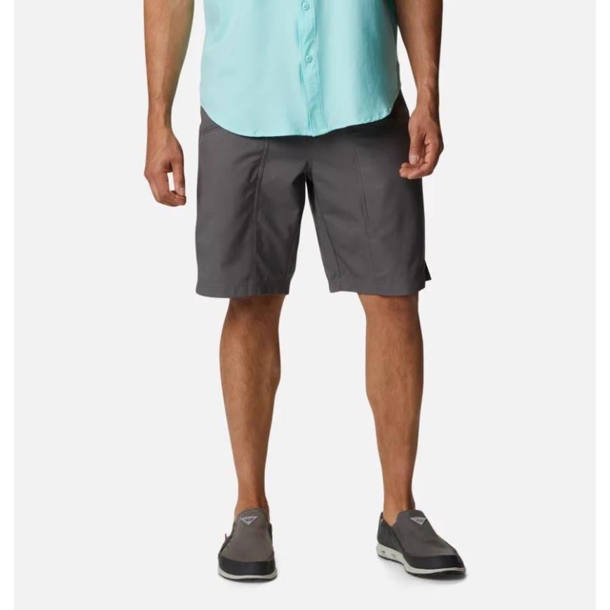 メンズ Pfg スキフ ガイド ショーツ シティ グレー コロンビア