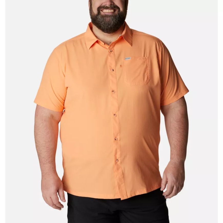 メンズ PFG スラック タイド キャンプ シャツ ビッグ コロンビア ブライト ネクター