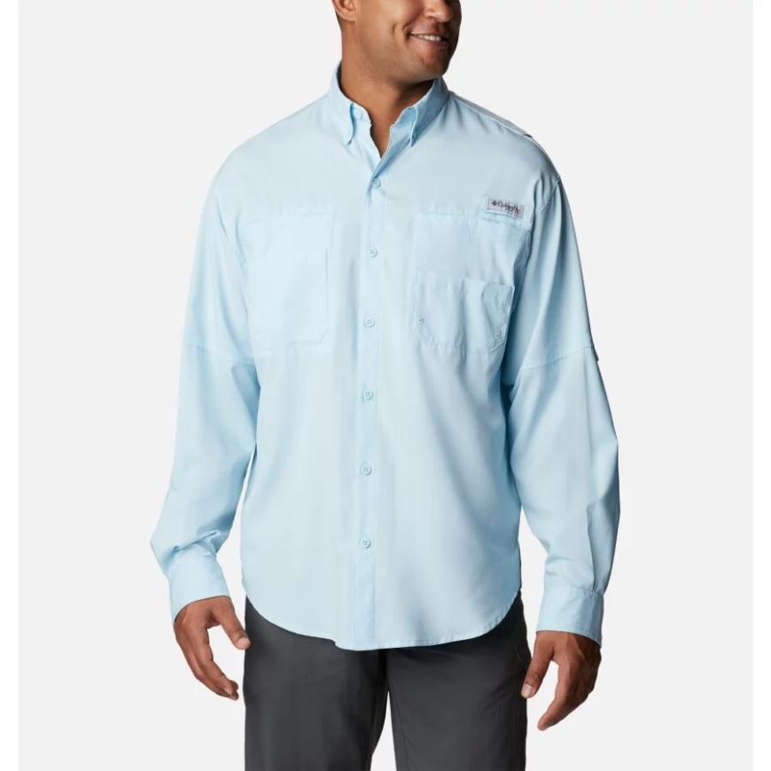 メンズ Pfg タミアミ Ii 長袖シャツ コロンビア スプリングブルー