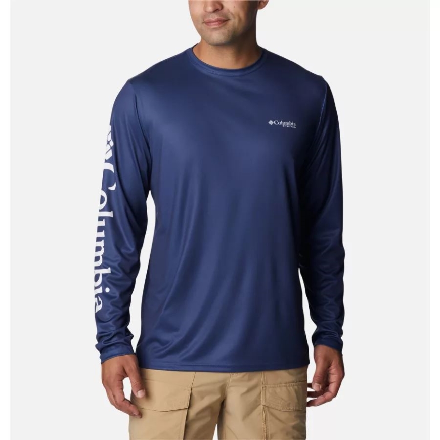 メンズ Pfg ターミナル タックル キャリー チェン 長袖 シャツ カーボン/バス コロンビア