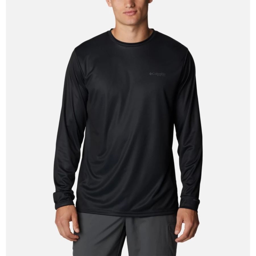 メンズ Pfg ターミナルタックル 魚旗 長袖シャツ ブラック/グラファイト コロンビアで釣れる