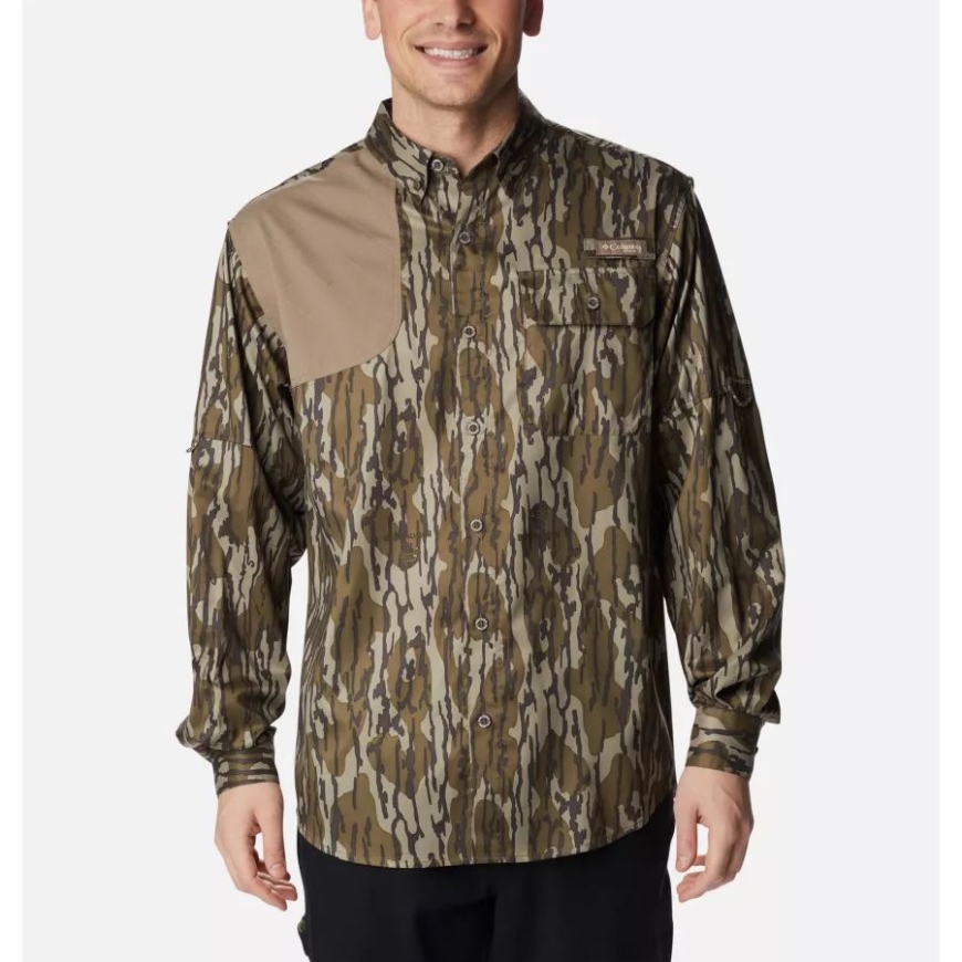 メンズ Phg ブラッド アンド ガッツ シューティング シャツ モッシー オーク ボトムランド/フラックス コロンビア