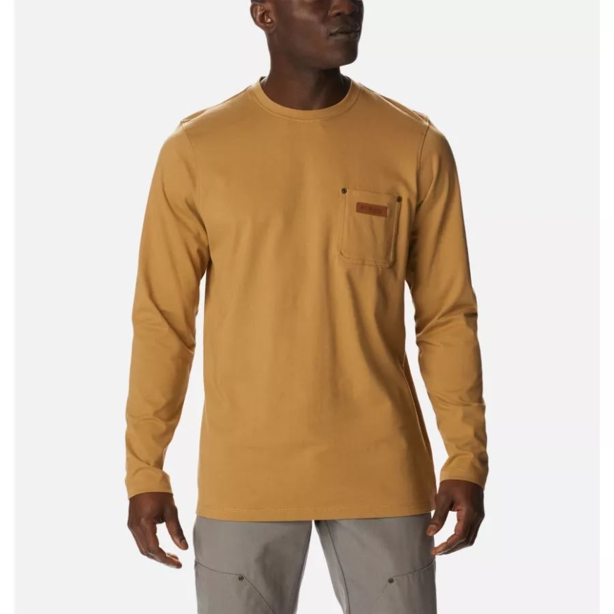 メンズ Phg ラフテイル ワーク ロングスリーブ ポケット Tシャツ サハラ コロンビア