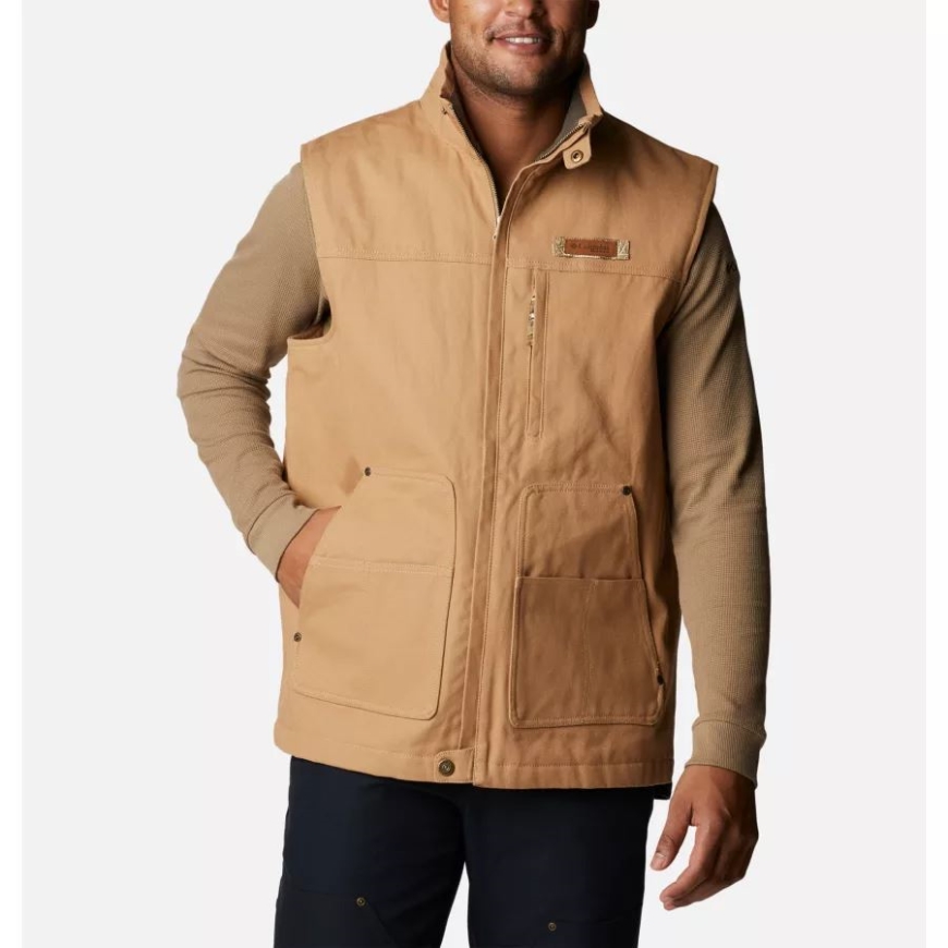 メンズ Phg ラフテイル ワーク ベスト サハラ コロンビア