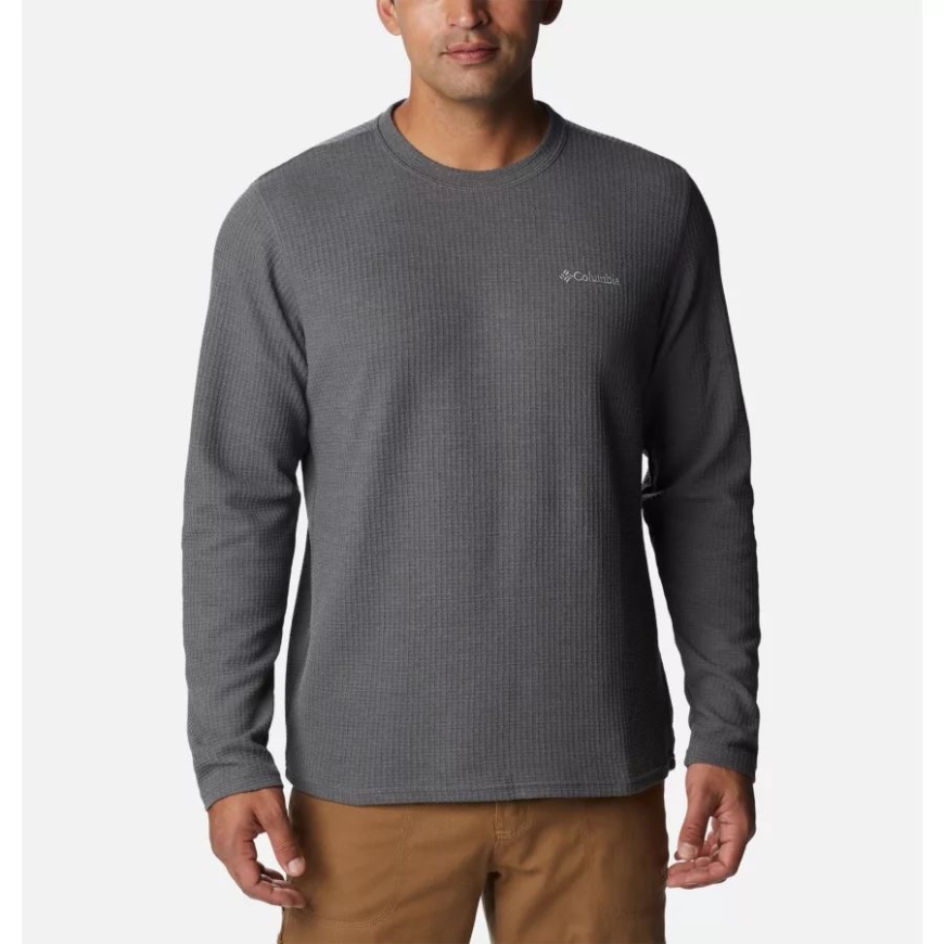 メンズ パイン ピーク II ワッフル ロング スリーブ クルー コロンビア シティ グレー ヘザー
