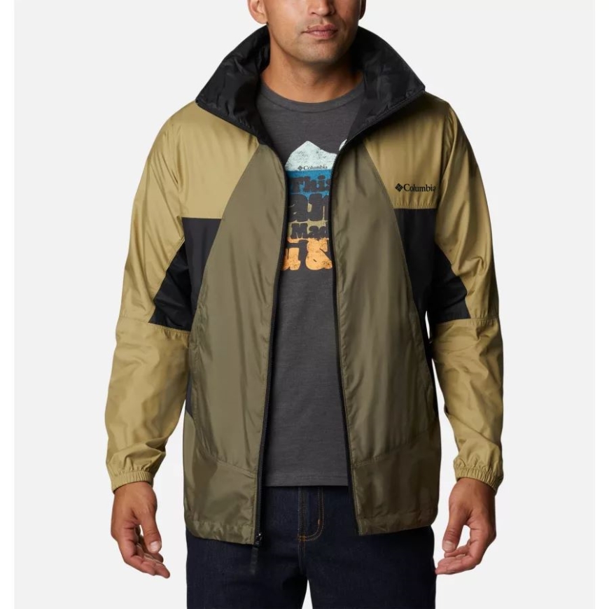 メンズ ポイント パーク ウインドブレーカー ストーン グリーン/セイボリー/ブラック コロンビア