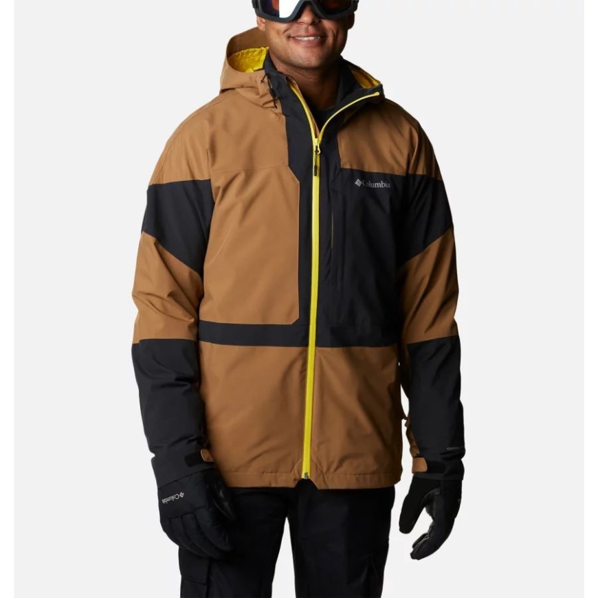 メンズ パウダー キャニオン インターチェンジ ジャケット コロンビア デルタ/ブラック/レーザー レモン