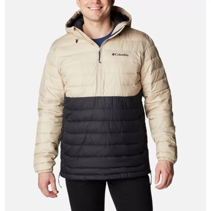 メンズ パウダー ライト アノラック コロンビア エンシェント フォッシル/ブラック