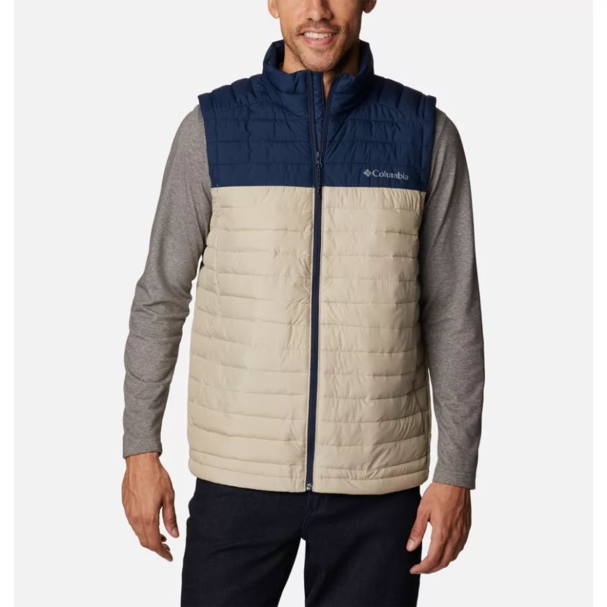 メンズ シルバー フォールズ ベスト トール コロンビア エンシェント フォッシル/カレッジエイト ネイビー