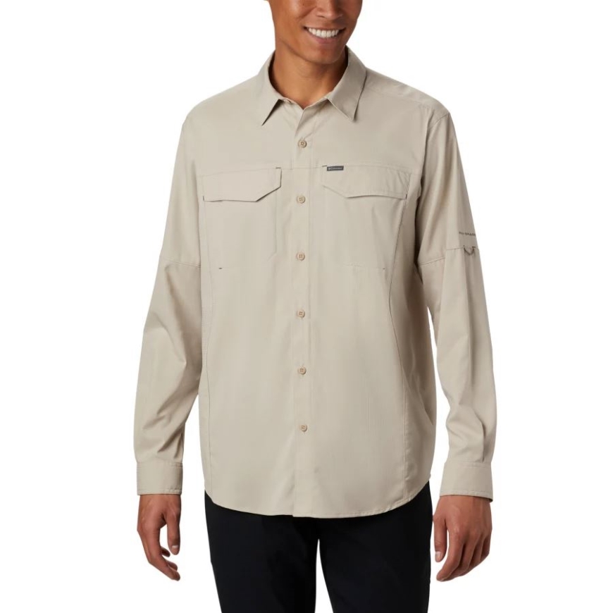 メンズ シルバー リッジ ライト ロング スリーブ シャツ トール フォッシル コロンビア