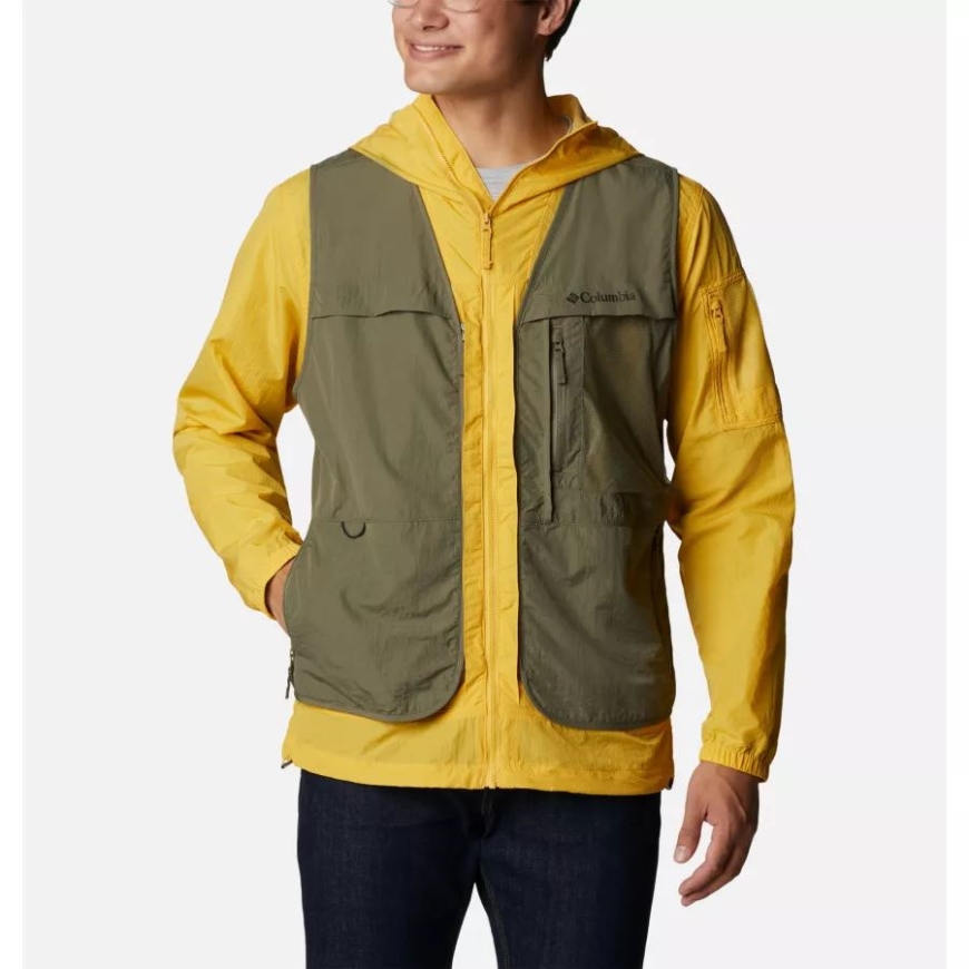 メンズ スプリング キャニオン ウィンド インターチェンジ ジャケット コロンビア ストーン グリーン