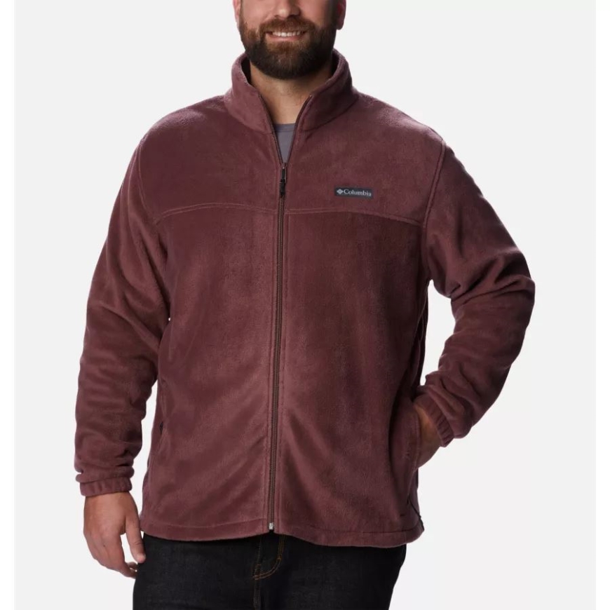 メンズ スティーンズ マウンテン 2.0 フルジップ フリース ジャケット ビッグ ライト レーズン コロンビア