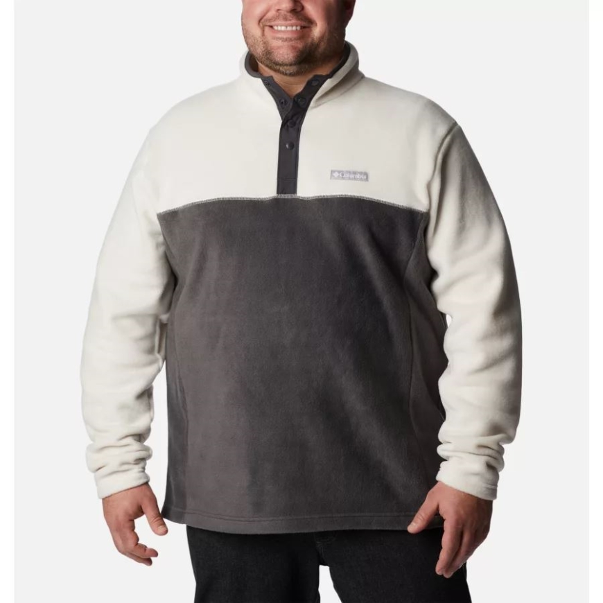 メンズ スティーンズ マウンテン ハーフ スナップ フリース プルオーバー ビッグ コロンビア シャーク/チョーク/シャーク