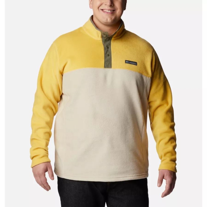 メンズ スティーンズ マウンテン ハーフ スナップ フリース プルオーバー ビッグ ゴールデン ナゲット/Anct Fssl/ストーン グリーン コロンビア