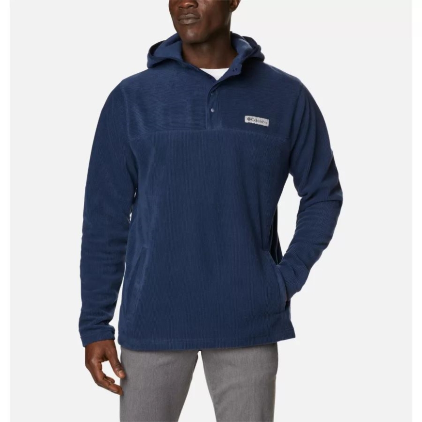 メンズ スティーンズ マウンテン ノベルティ ハーフ スナップ フリース パーカー コロンビア カレッジ ネイビー