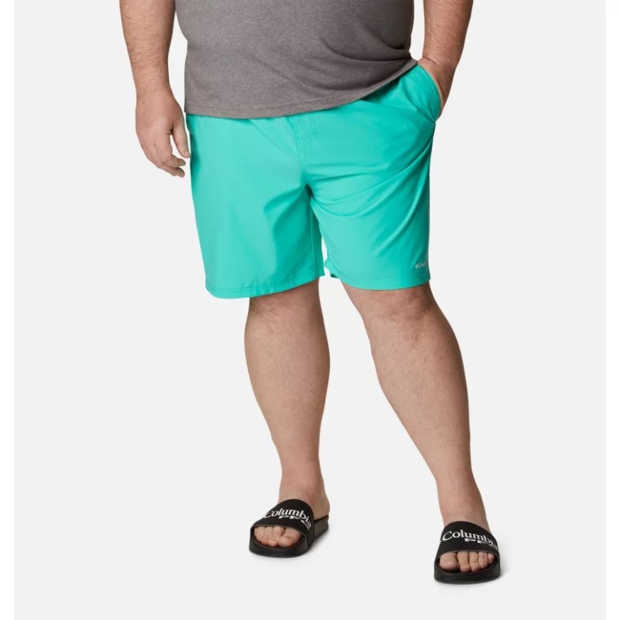 メンズ サマータイド ストレッチ ショーツ ビッグ コロンビア エレクトリック ターコイズ