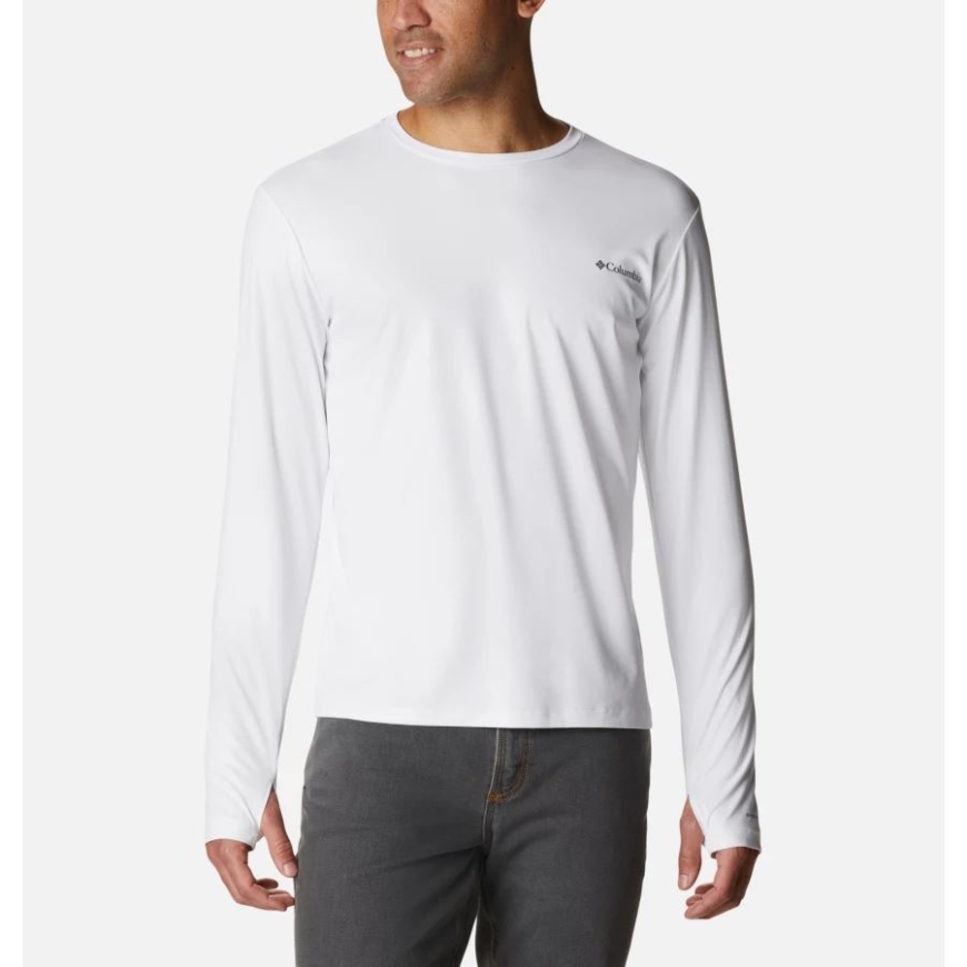 メンズ サンディフレクター サマードライ 長袖シャツ ホワイト コロンビア