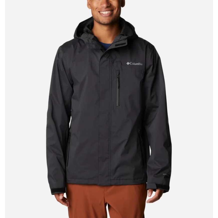 メンズテントレイルウォータープルーフシェルジャケットコロンビアブラック