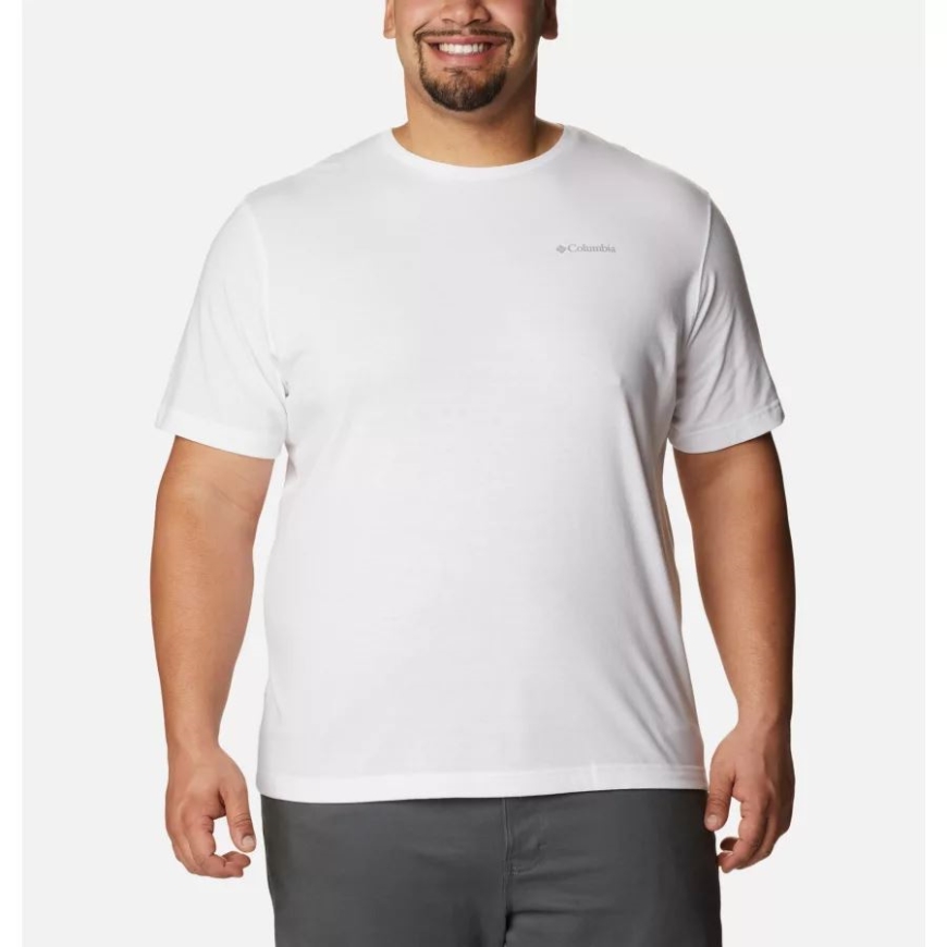 メンズ シスルタウン ヒルズ ショート スリーブ シャツ ビッグ コロンビア ホワイト