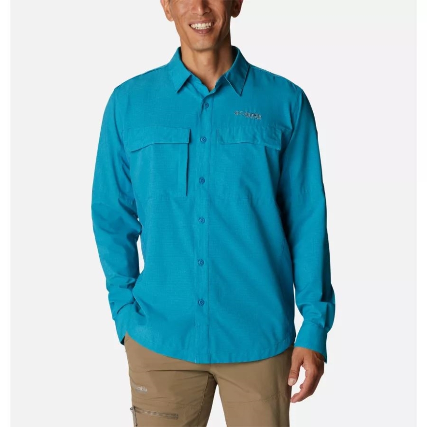 メンズ タイタンパス イリコ 長袖シャツ コロンビア ディープマリン