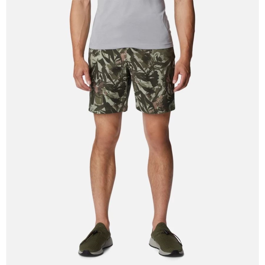 メンズ ワロワ ベルト付きショーツ コロンビア ストーン グリーン 花卉