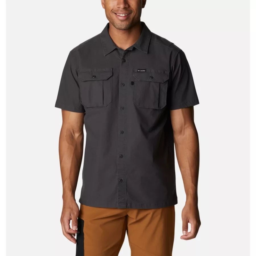 メンズワロワノベルティ半袖シャツシャークコロンビア