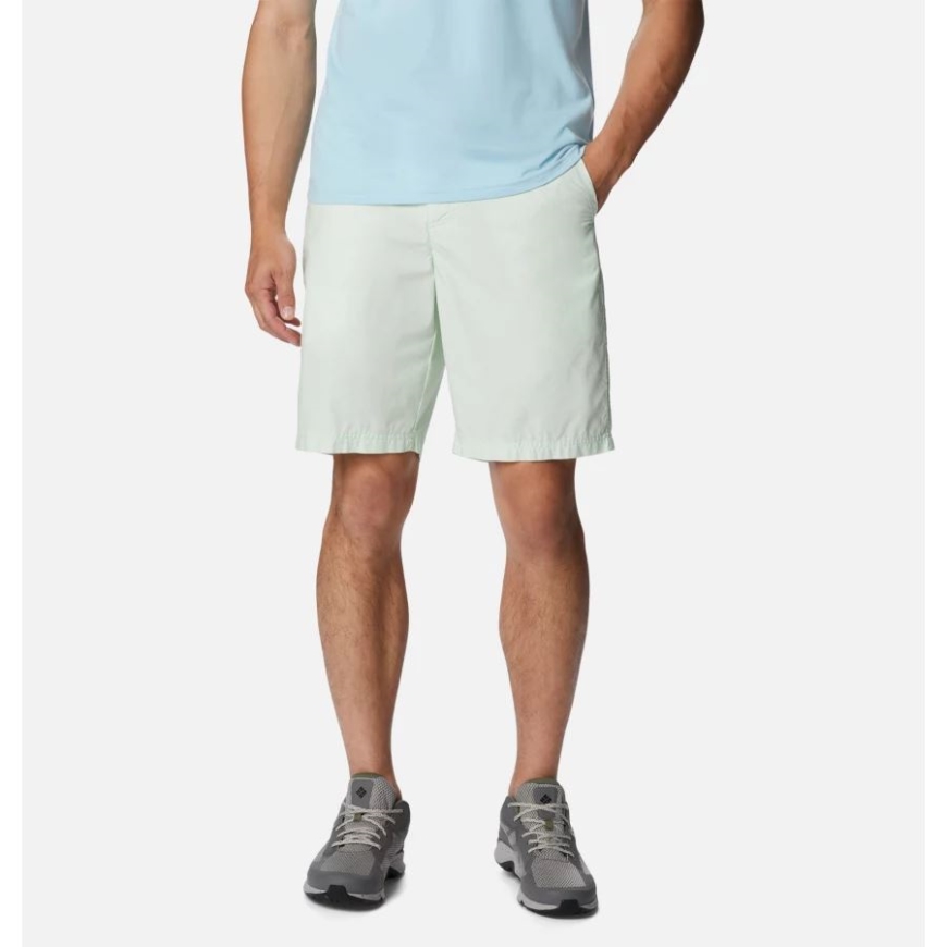 メンズウォッシュアウトショーツアイスグリーンコロンビア.