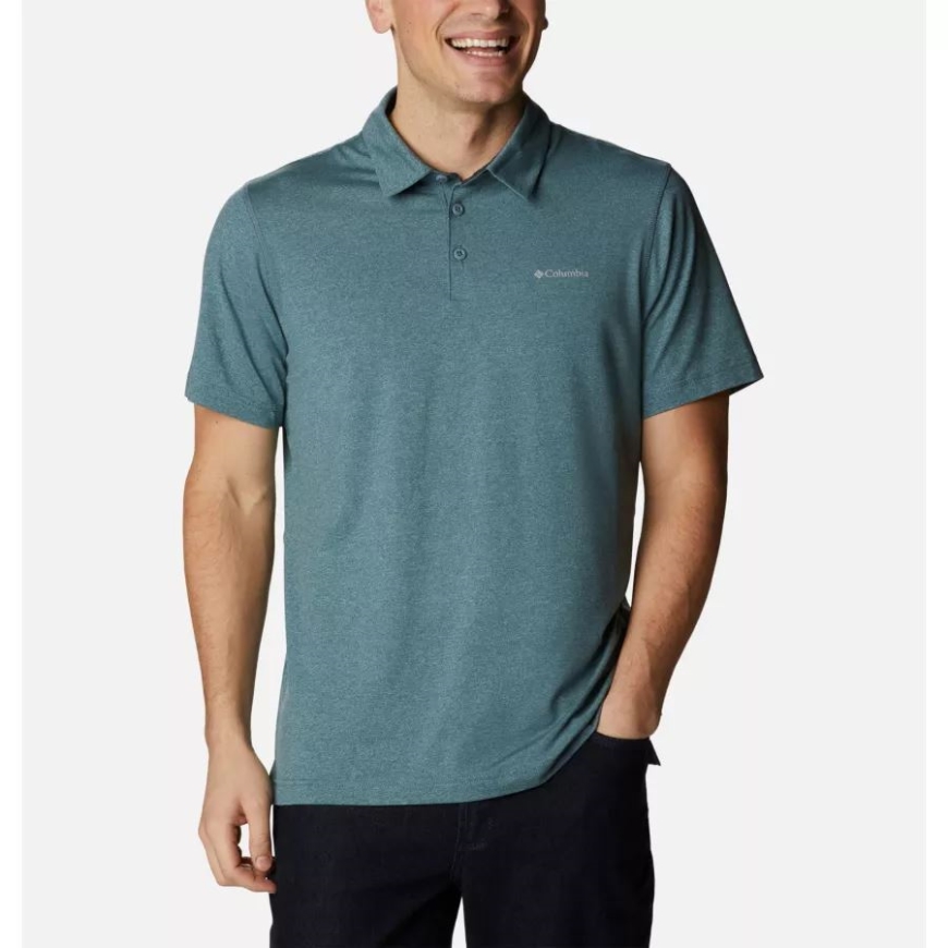 メタル ヘザー メンズ テック トレイル ポロシャツ コロンビア