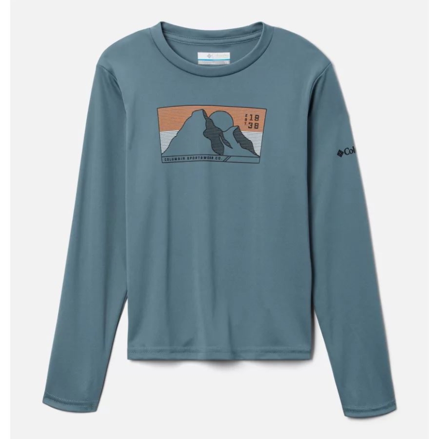 メタル/ラインスケープ ボーイズ グリズリーピーク ロングスリーブ グラフィックTシャツ コロンビア