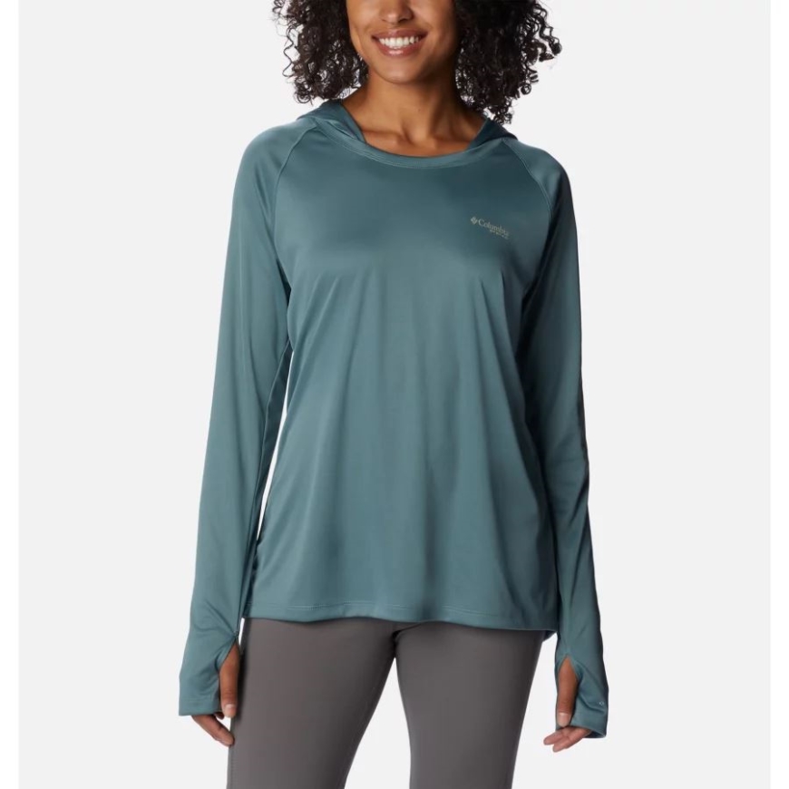 メタル/サファリ ロゴ ウィメンズ Pfg タイダル ティー パーカー コロンビア