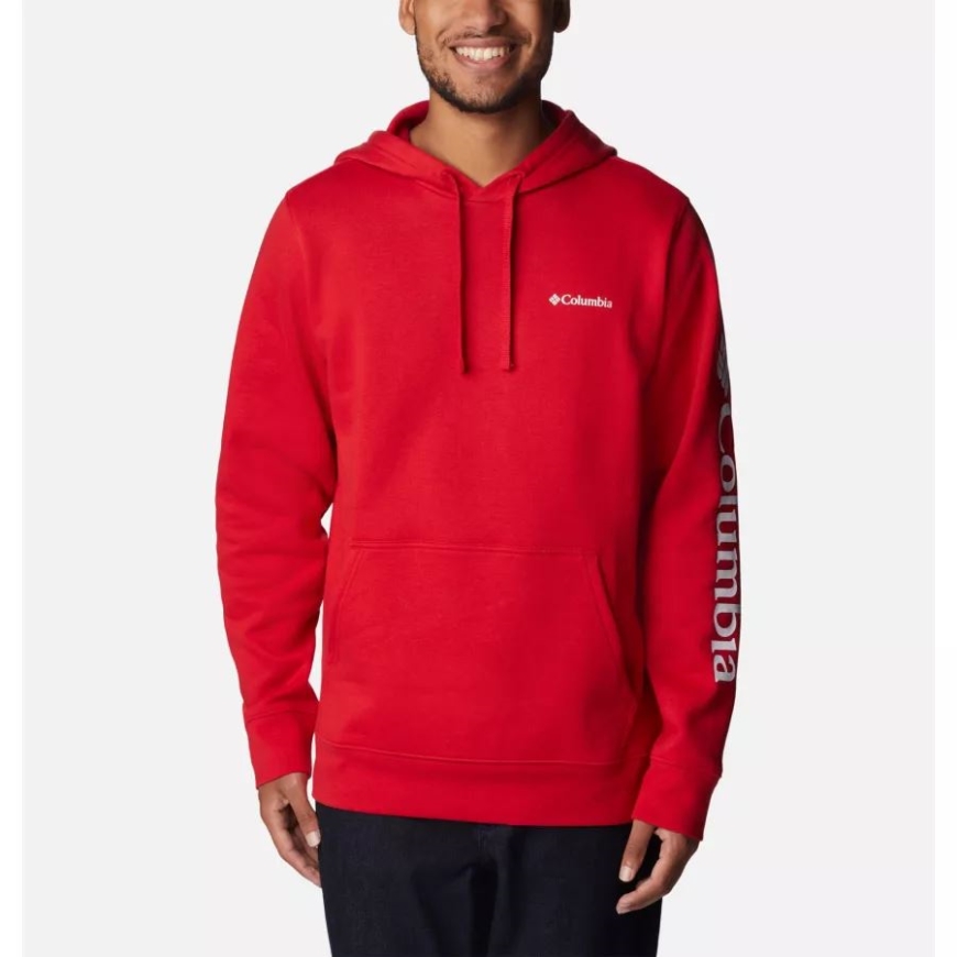 マウンテン レッド/csc スリーブ ロゴ メンズ コロンビア トレック パーカー コロンビア